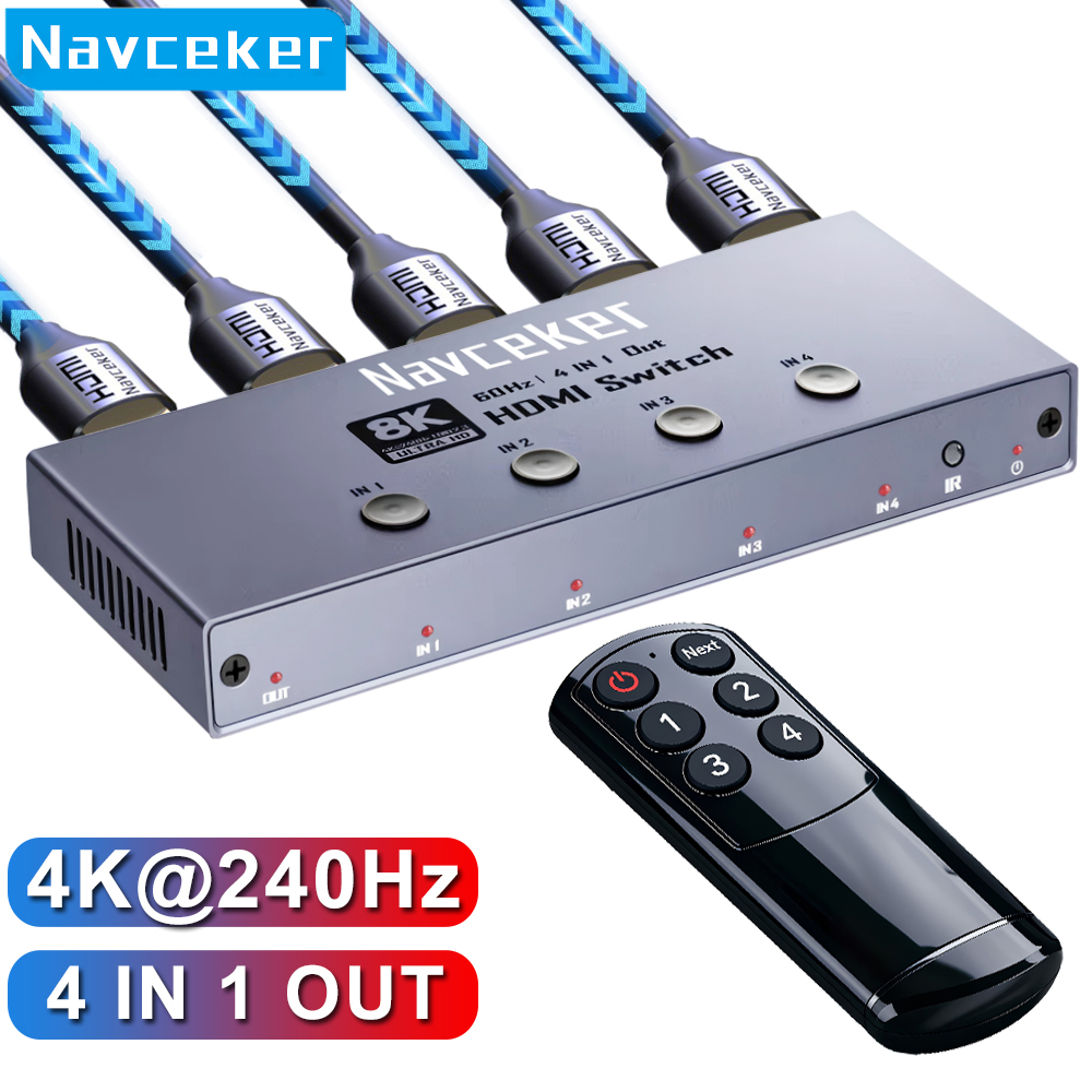 Esports Gaming Bundle - Navceker 8K HDMI 2.1 переключатель на