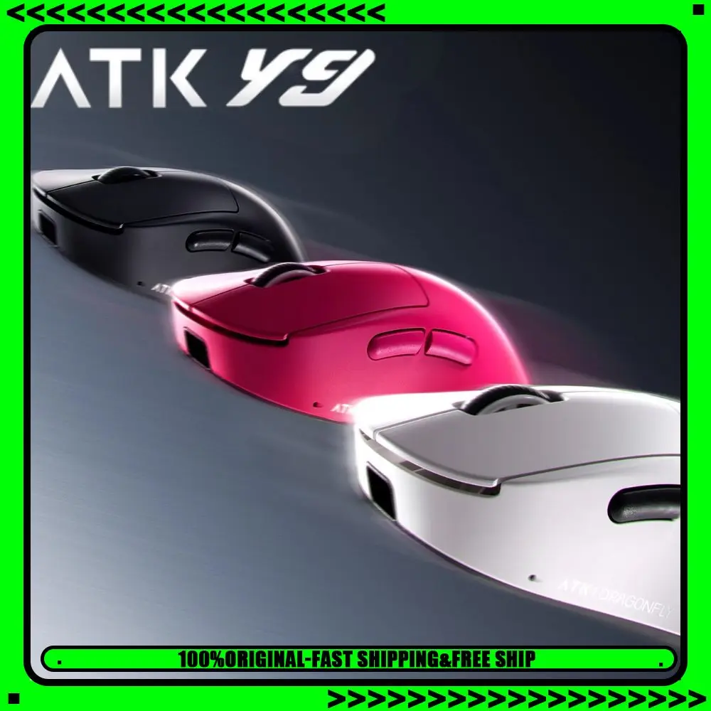 Esports Wireless Gaming Mouse - Беспроводная мышь ATK Dragonfly Y9, 3-режимная,