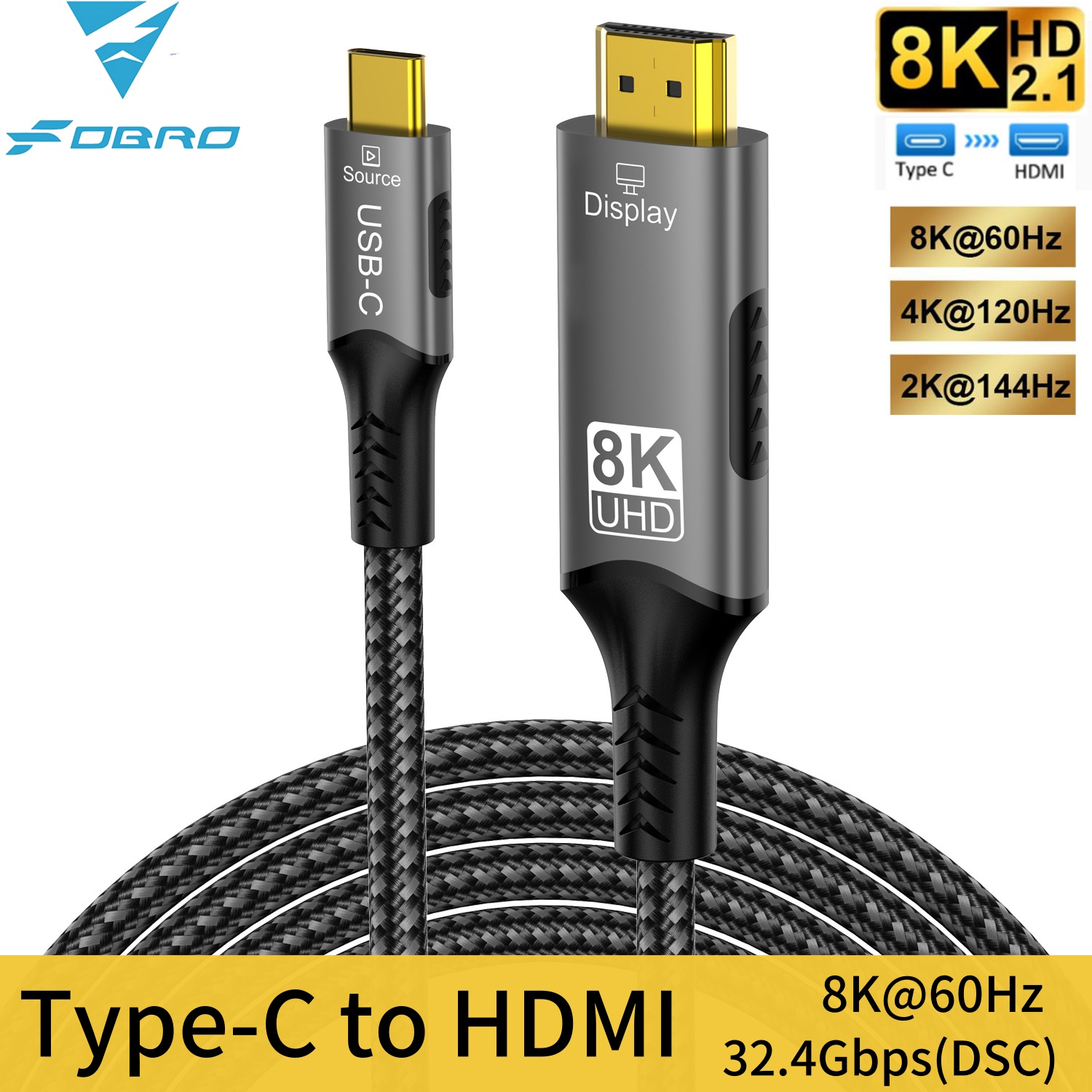 Esports Gaming Bundle - Кабель 8K Type C к HDMI