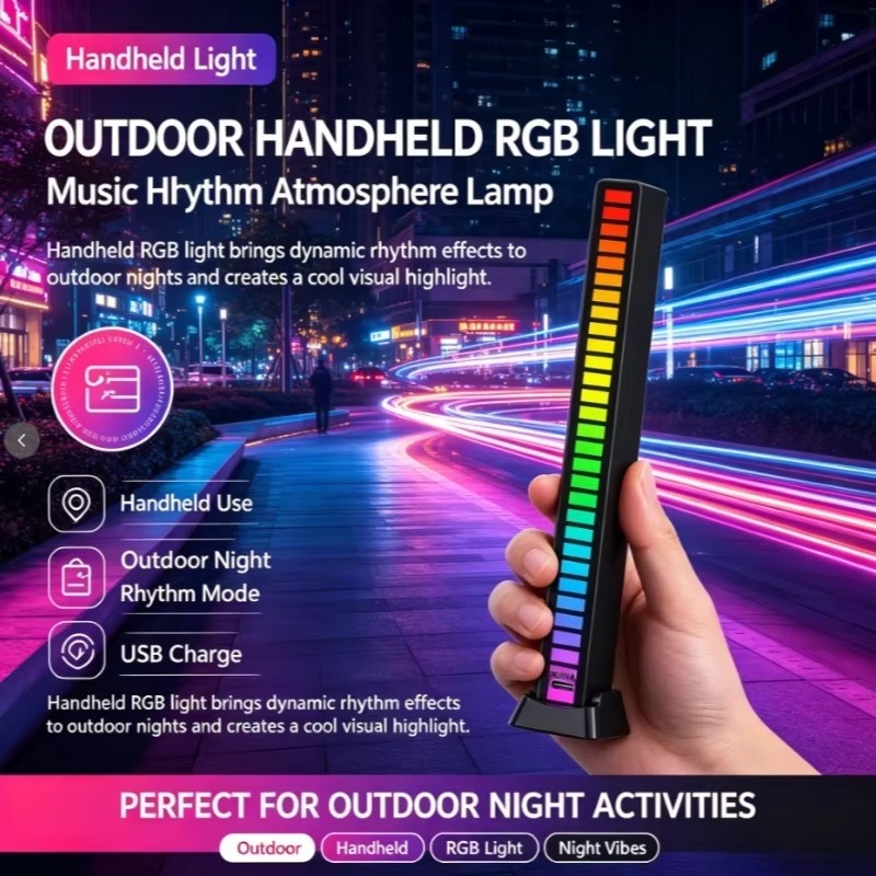 Esports Gaming Festival - Киберспортивная RGB-лампа-башня с синхронизацией музыки, USB,