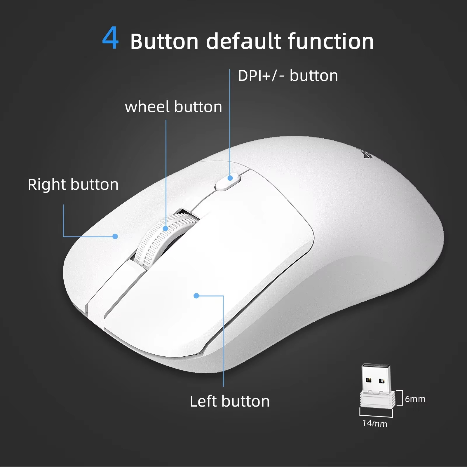 Беспроводная мышь, USB оптичес – обзор и цена Esports Wireless Gaming Mouse