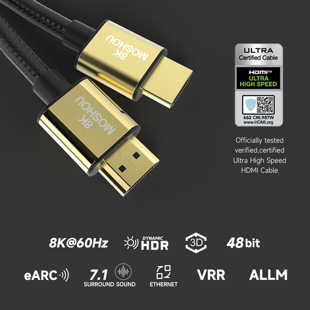 Кабель MOSHOU 2.1 8K HDMI 4K12 – обзор и цена Esports Gaming Bundle