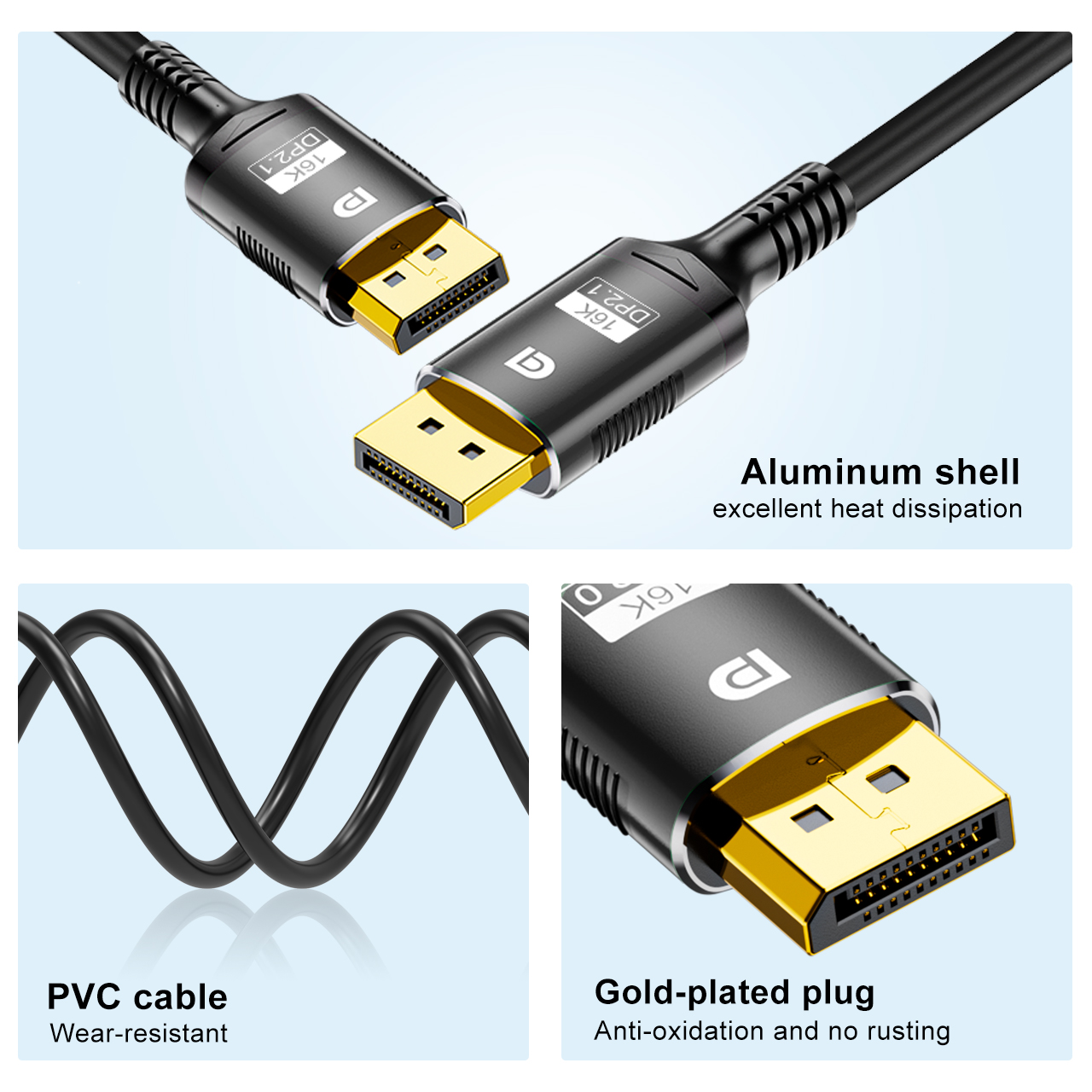 Кабель FDBRO Displayport 2.1 1 – обзор и цена Esports Gaming Bundle